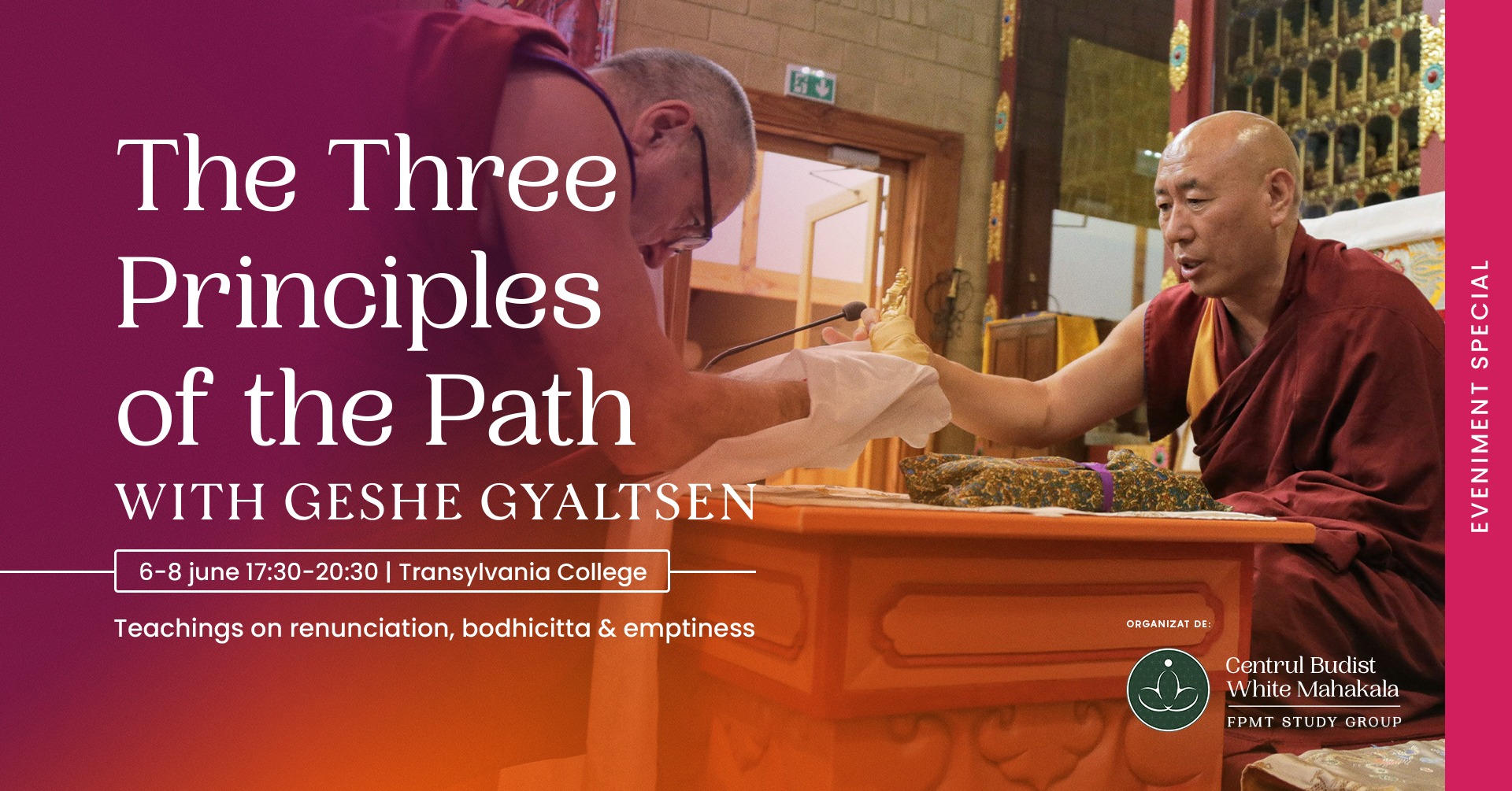 The Three Principles of the Path with Geshe Gyaltsen