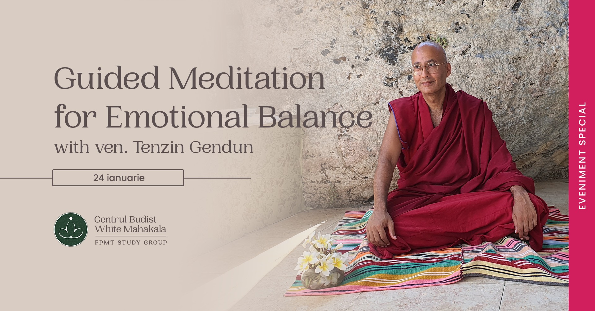 Guided meditations for emotional balance with ven. Tenzin Gendun