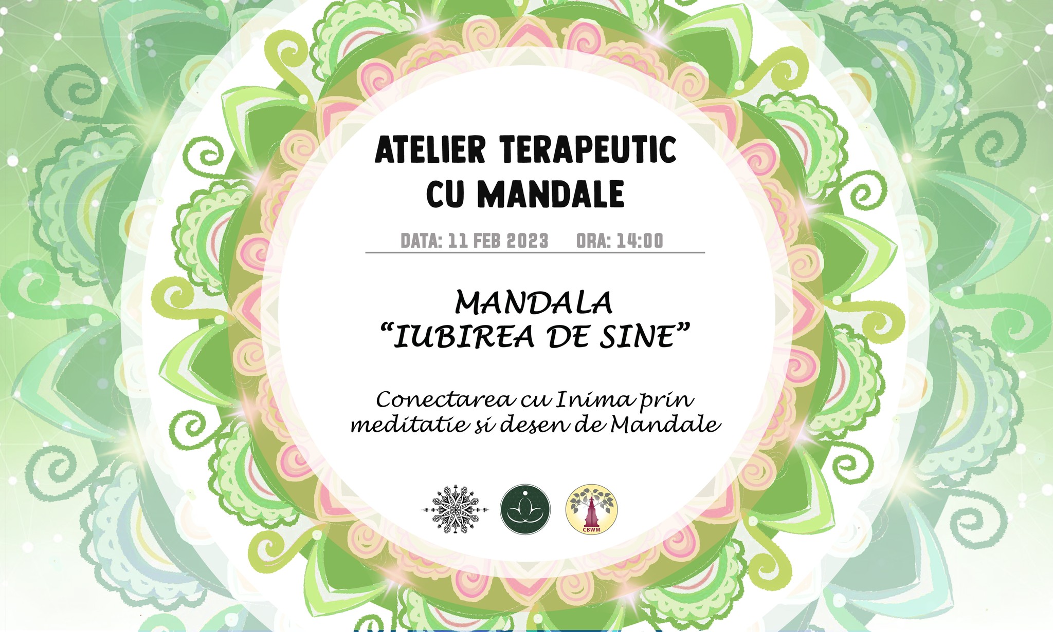 MANDALA “IUBIREA DE SINE” – Atelier terapeutic prin desen de Mandale