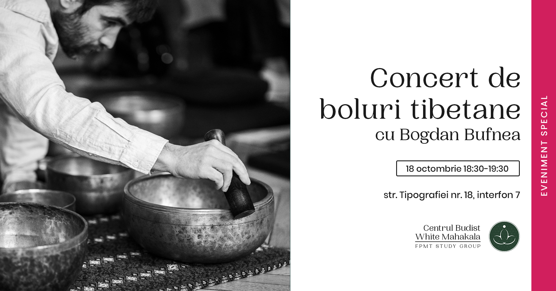 Concert de boluri tibetane cu Bogdan Bufnea